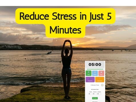 Person setting meditation timer on smartphone in cozy morning setting with coffee and meditation cushion, showing personalized practice routine