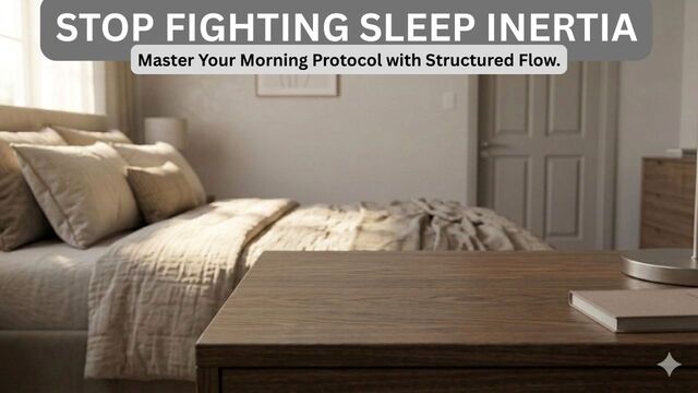 Morning routine guide to stop fighting sleep inertia and master your day with structured flow
