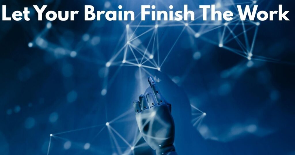 Robotic hand interacting with a digital network, symbolizing the mental reset and focus protocol.