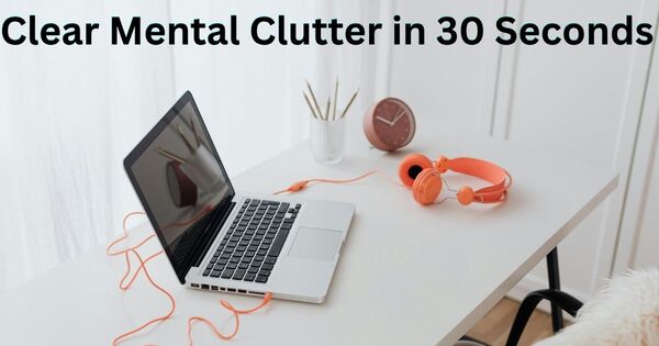 A clean, minimalist workspace designed for using a 30 second timer to improve focus.