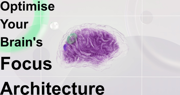 Abstract digital brain visualization representing neural activity and cognitive focus during 8-minute sprints