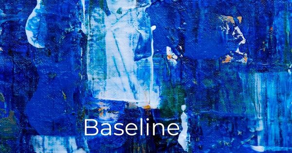 Abstract blue painting representing the cognitive reset achieved using a 7 minute timer for better focus.